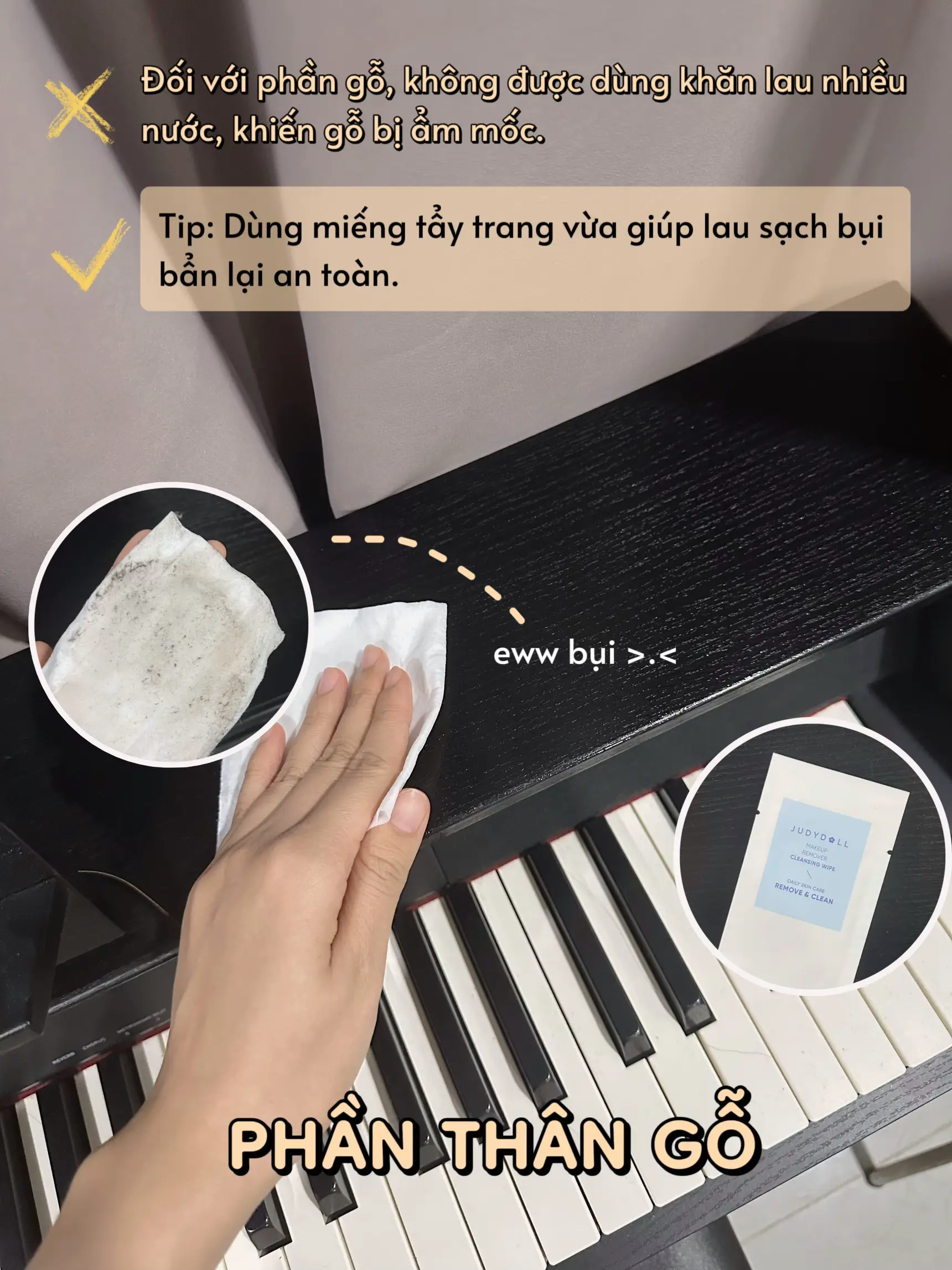 Những điều cần lưu ý khi vệ sinh đàn piano Những điều cần lưu ý khi vệ sinh đàn piano